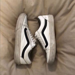 vans sk8 lows leather with zip up